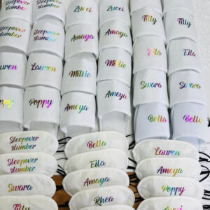 Eye mask and slippers